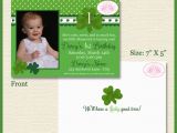 Shamrock Birthday Invitations St Patrick 39 S Shamrock Photo Birthday Party Invitation