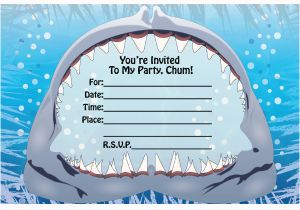 Shark Birthday Invitations Free Printables Fill In Birthday Invitations Ideas Bagvania Free