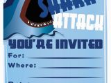 Shark Birthday Invitations Free Printables Shark Invitation Template Templates Data