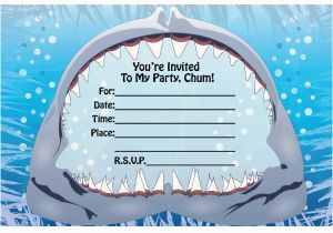 Shark Invites Birthday Party Fill In Birthday Invitations Ideas Bagvania Free