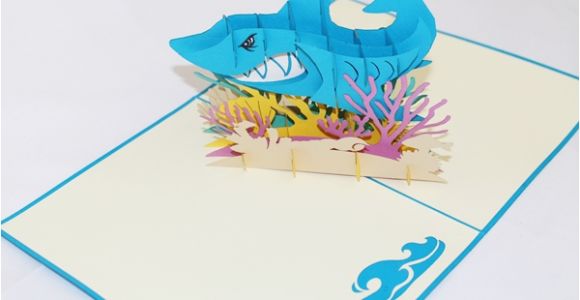 Shark Tank Birthday Cards 3d Shark Tank Greeting Card Gas 0153