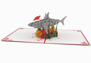 Shark Tank Birthday Cards Christmas Shark 3d Pop Up Holiday Card Lovepop