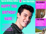 Shawn Mendes Birthday Card Shawn Mendes A5 39 Magazine Style 39 Personalised Birthday