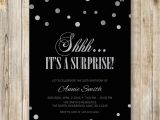 Shhh Birthday Invitations Shhh It 39 S A Surprise Birthday Party Invitation Surprise