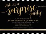 Shhh Birthday Invitations Shhh Its A Surprise 50th Birthday Invitation 50th