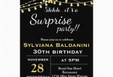 Shhh Birthday Invitations Shhh Its A Surprise Party Birthday Invitation Zazzle Com