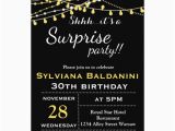 Shhh Birthday Invitations Shhh Its A Surprise Party Birthday Invitation Zazzle Com