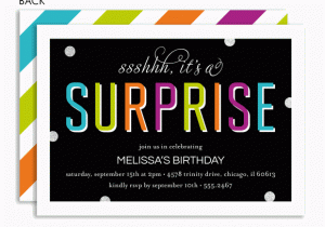 Shhh Surprise Birthday Invitations Shhh It 39 S A Surprise Party by Noteworthy Collections at