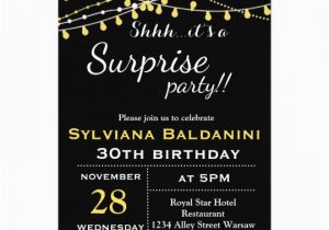 Shhh Surprise Birthday Invitations Shhh Its A Surprise Party Birthday Invitation Zazzle Com