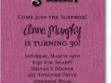 Shhh Surprise Birthday Invitations Shimmery Hot Pink 39 Shhh 39 Surprise Party Invitations