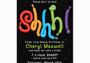 Shhh Surprise Birthday Invitations Surprise Party Quotes Quotesgram