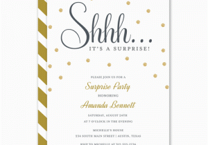 Shhh Surprise Birthday Invitations Surprise Party Text Www Imgkid Com the Image Kid Has It