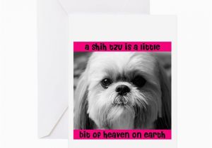 Shih Tzu Birthday Cards Shih Tzu Heaven Greeting Card by Cafepets