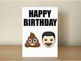 Shit Birthday Cards Emoji Card Happy Birthday Shit Head