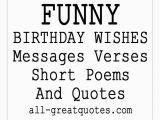 Short Funny Happy Birthday Quotes Funny Birthday Wishes Poems to Write In Cards S On Short