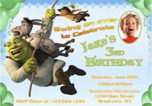 Shrek Birthday Invitations Personalized Printable Invitations Cmartistry