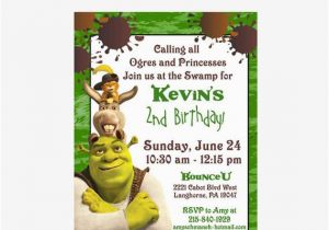 Shrek Birthday Invitations Shrek Birthday Invitation 5 X 7 Digital Invitation