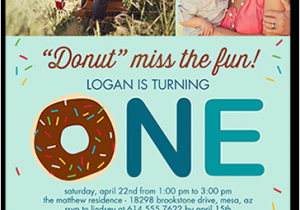 Shutterfly 1st Birthday Invitations Donut Miss Boy First Birthday Invitation Shutterfly