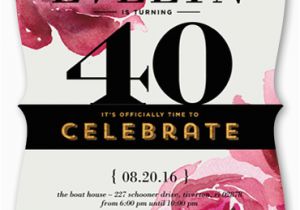 Shutterfly 1st Birthday Invitations Rose Celebration Surprise Birthday Invitation Shutterfly