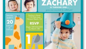 Shutterfly 1st Birthday Invitations Zoo Birthday Invitations Shutterfly