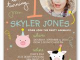 Shutterfly Birthday Cards Little Party Animals Baby Boy First Birthday Invitation