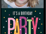 Shutterfly Birthday Invites Party Dots 4×8 Teen Birthday Invitations Shutterfly