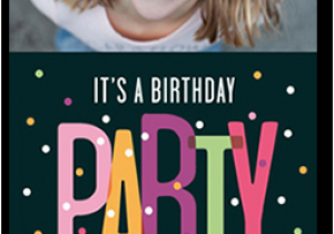 Shutterfly Birthday Invites Party Dots 4×8 Teen Birthday Invitations Shutterfly