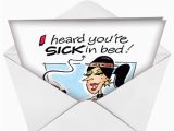 Sick Humor Birthday Cards Sick In Bed Cartoons Get Well Greeting Card Donna Zahn