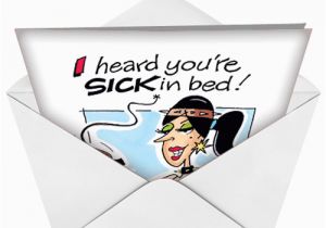 Sick Humor Birthday Cards Sick In Bed Cartoons Get Well Greeting Card Donna Zahn