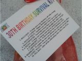 Silly Birthday Gifts for Him 30th Birthday Survival Kit Fun Unusual Novelty Present