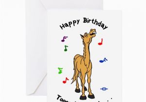 Sing Birthday Cards Singing Pony Birthday Card by Horses by Hawk