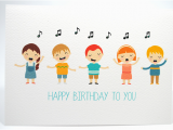 Singing Happy Birthday Cards Happy Birthday Card Kids Singing Happy Birthday Hbc169