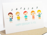 Singing Happy Birthday Cards Happy Birthday Card Kids Singing Happy Birthday Hbc169