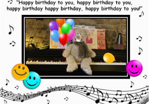 Singing Happy Birthday Cards Singing Birthday Bear Free Smile Ecards Greeting Cards