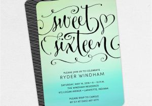 Sixteenth Birthday Invitations Sweet Sixteen Invitation 16th Birthday Invitation Printable