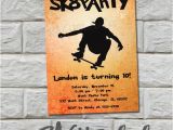 Skateboard Birthday Invitations Items Similar to Skateboard Party Birthday Invitation