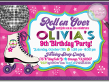 Skating Rink Birthday Invitations 80 39 S Retro Roller Skate Birthday Party Invitation Di 209