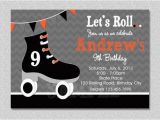 Skating Rink Birthday Invitations Boys Skating Birthday Invitation Boys Roller Skating