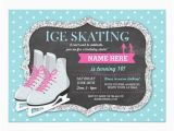 Skating Rink Birthday Invitations Ice Skating Birthday Party Rink Skate Invite Zazzle Com Au