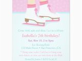 Skating Rink Birthday Invitations Ice Skating Rink Girls Birthday Party Invitations Zazzle Com