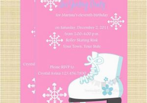 Skating Rink Birthday Invitations Roller Rink Invitations Template Party Invitations Ideas