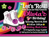 Skating Rink Birthday Invitations Roller Skate Birthday Party Invitations Rollerskate Party
