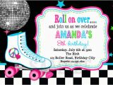 Skating Rink Birthday Invitations Roller Skating Birthday Invitations Ideas Bagvania Free