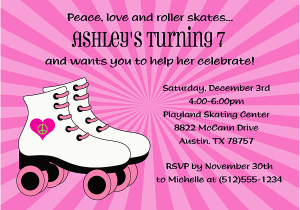 Skating Rink Birthday Invitations Roller Skating Birthday Invitations Ideas Bagvania Free
