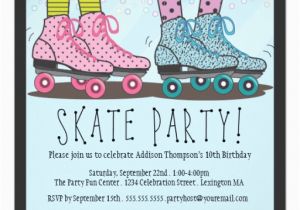 Skating Rink Birthday Invitations Roller Skating Birthday Party Invitation