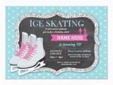 Skating Rink Birthday Party Invitations Ice Skating Birthday Party Rink Skate Invite Zazzle