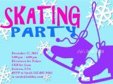 Skating Rink Birthday Party Invitations Ice Skating Party Invitation Template