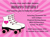 Skating Rink Birthday Party Invitations Roller Skating Birthday Invitations Ideas Bagvania Free