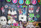 Skull Birthday Decorations Punk Sugar Skull Day Of the Dead Party Printable Decor Kit Dia