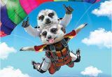 Skydiving Birthday Card 3d Holographic Birthday Card Skydiving Meerkats Funny